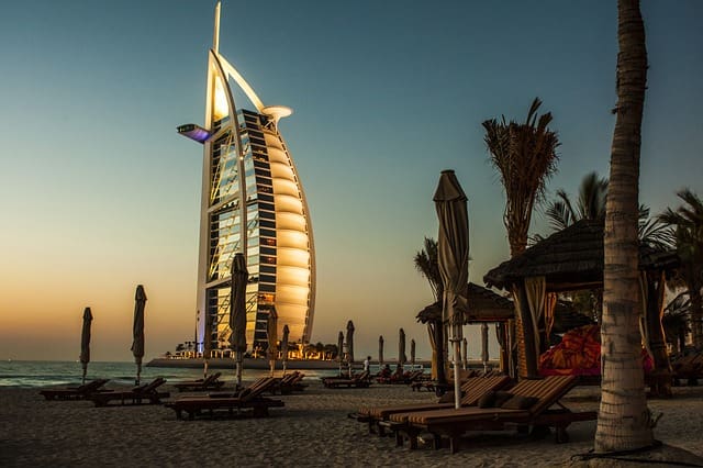 Dubai Beach Hotel Shot