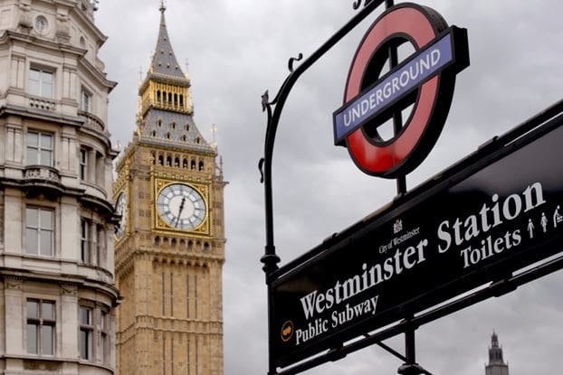 London Westminster Station and Big Ben