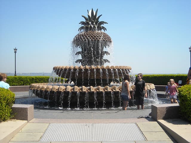 Charleston SC Pineapple Fountain