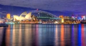 Sidney Opera House at Night