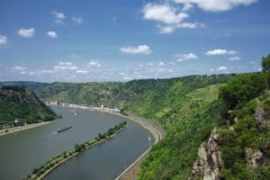 Scenic Highway in Germany Wine Country