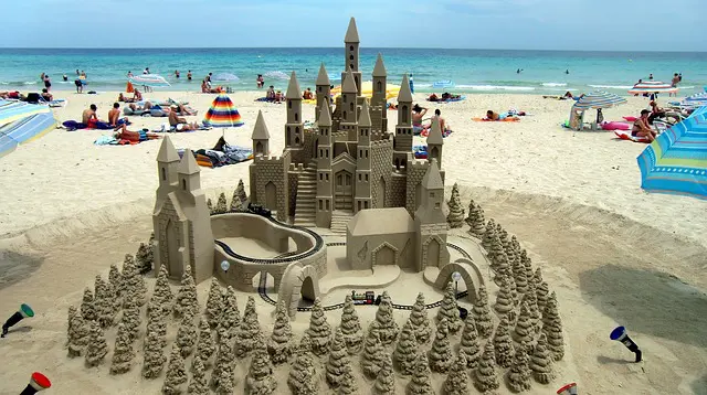 Mallorca Beach Sand Castle