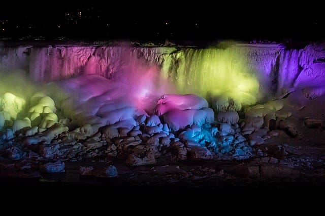 Niagara Falls Winter Light Show