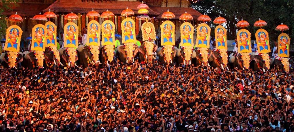 Pooram Festival in Kerala India
