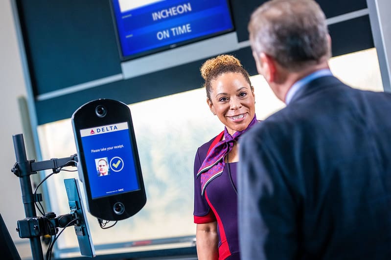 Delta Biometric Airline Face Scanner