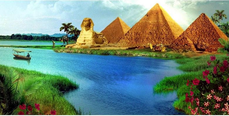 Nile River Pyramids
