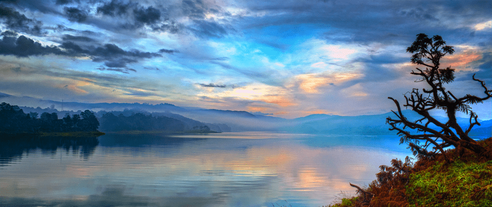 Umiam Lake India at Sunset