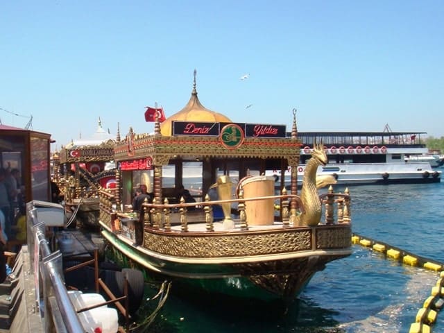 Fish Sandwich Boat Istanbul