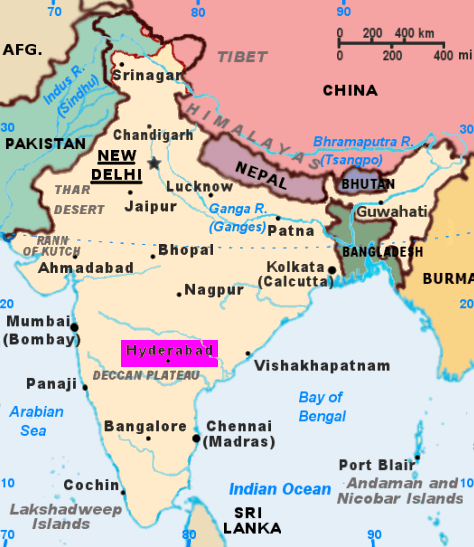 Hyderabad Map